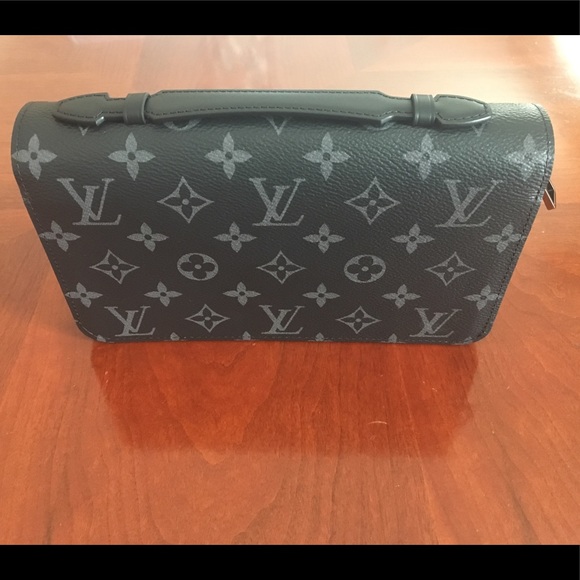 Louis Vuitton Handbags - new never used LV black and grey Monogram canvas